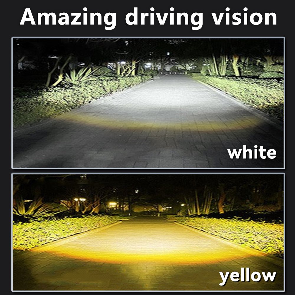 JHS 5 Eyes LED Lights Car Motorcycle Spotlights 5smd 38w 9-80V Led Work Light bar 3570chip Fog Light Motorcycle Car Accessories