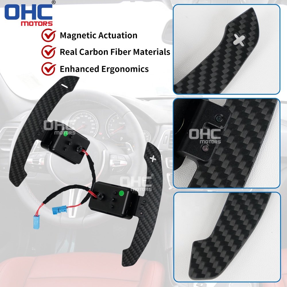 Carbon LED Paddle Shifter for Bmw F52 F40 F22 F46 G42 F36 G20 G80 G87 G30 G38 G12 F82 F80 F90 I8 F16 Magnetic Paddle Shift