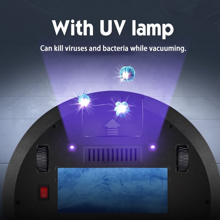 China Household 4 in 1 Uv Wet Dry Cleaning Vaccum Robot Remote Control Usb Rechargeable Smart Auto Vacuum Cleaner