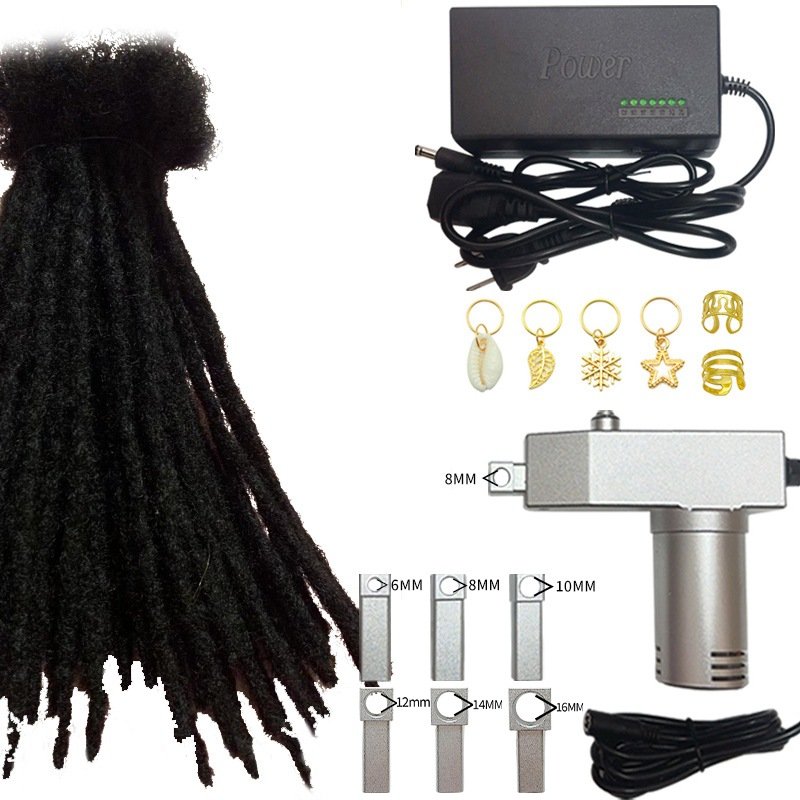 Auto Dreadlock Crochet Electric Machine Stainless Steel Hair Making Weaving Equipment