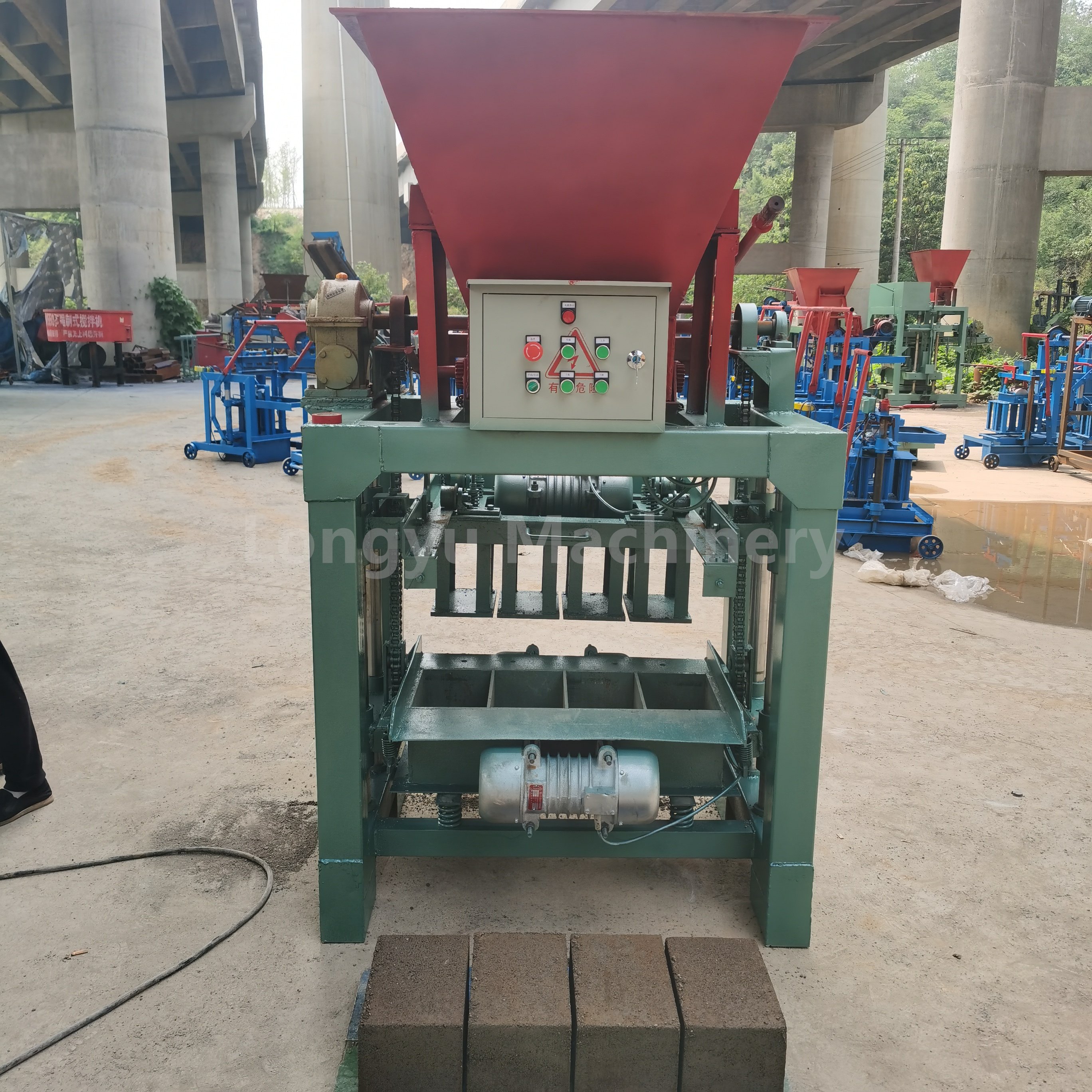 4-2B Semi-automatic Hollow Block Paving Block Interlock Block