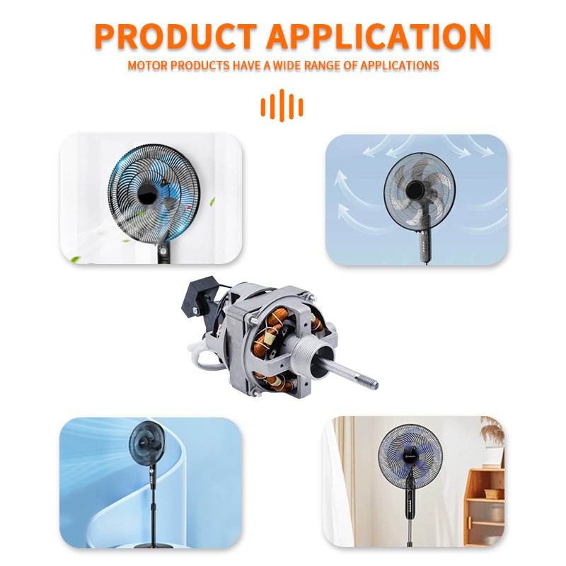 AC 110Vor230V LOW NOISE OEM Industrial Class Electric Floor Wall Fan Motor