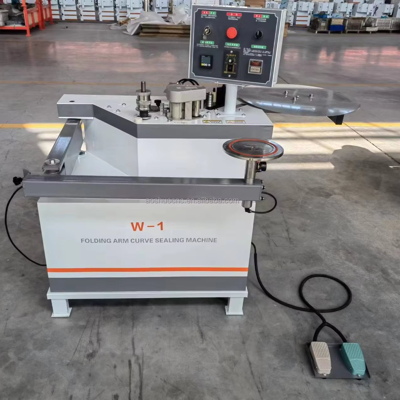 W-1 Automatic Small Edge Banding Curve Machine Woodworking Plywood Manufacturing Plant New Condition Core Motor PLC Gluing