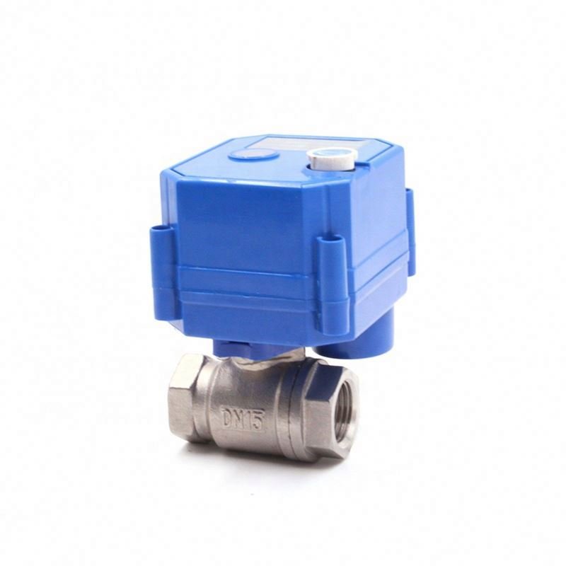 1/2" 1" 12v 24v 220v Ball Valve with Electric Actuator Motorized Auto Return Ball Valve