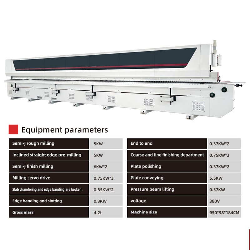 DW985 16 Function Technique Hidden-handle Edge Banding Machine for Furniture Cabinet Door Productions Auto Edge Banding Machine