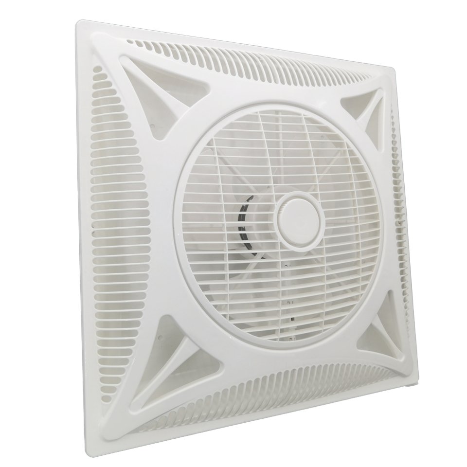 60x60cm 2x2 Feet 14/16 Inch Shami False Box Ceiling Fan ABS Blade/Housing Remote Control LED Light Auto Start Option Air Coolers