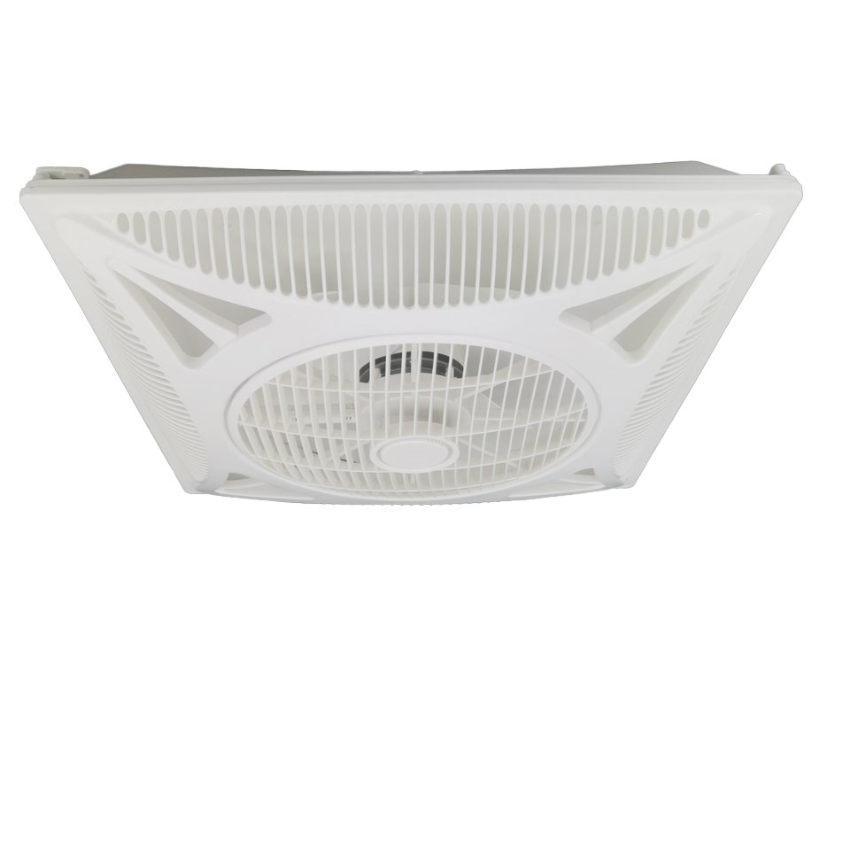 60x60cm 2x2 Feet 14/16 Inch Shami False Box Ceiling Fan ABS Blade/Housing Remote Control LED Light Auto Start Option Air Coolers