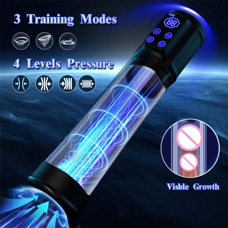 Adult Sex Toys Dick Enlarger for Men Erection, 3 in 1 Men's Air Water Extender Automatic Male Masturbator Electric Penis Pump