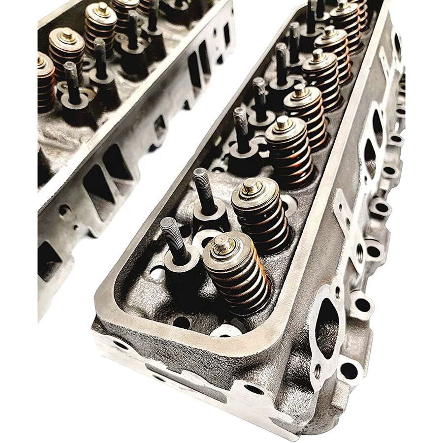 GM350 5.7 SBC V8 Complete Cast Iron Cylinder Head for GMC CHEVROLET MOTOR GM350-906 New Condition