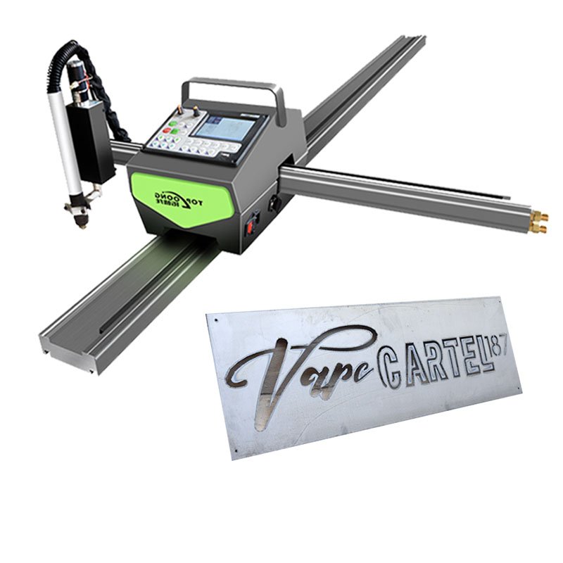 1000 X 1500 mm Portable CNC Plasma Cutting Machine 1 X 1.5 Meter Effective Nesting Dxf Dwg Cut Drawings Lgk 80a 63a 120a hd