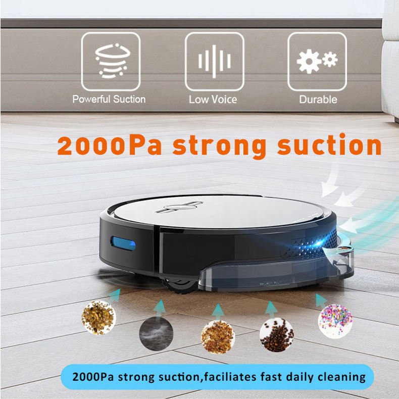 Best Selling APP Voice Remote Control Automatic Eufy Robot Vacuum Cleaner and Mop with Self Cleaning