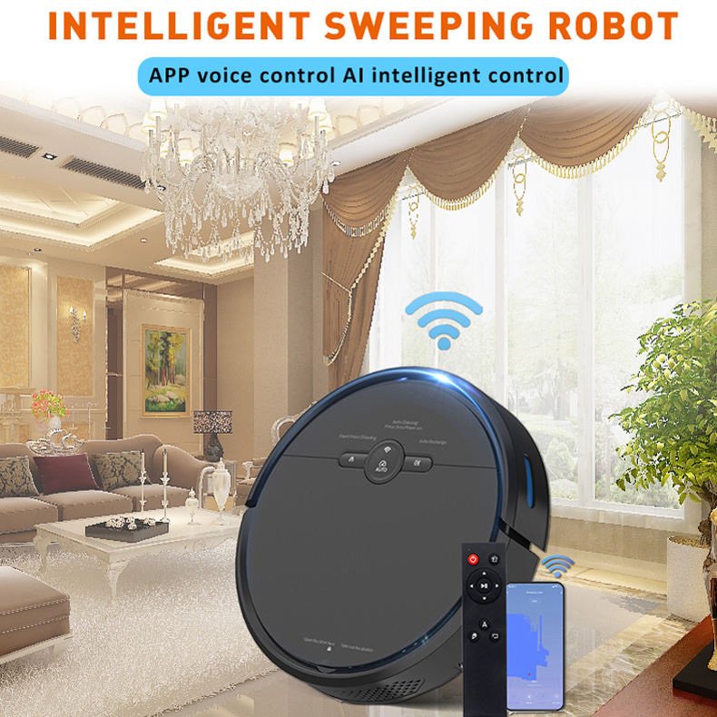 Best Selling APP Voice Remote Control Automatic Eufy Robot Vacuum Cleaner and Mop with Self Cleaning
