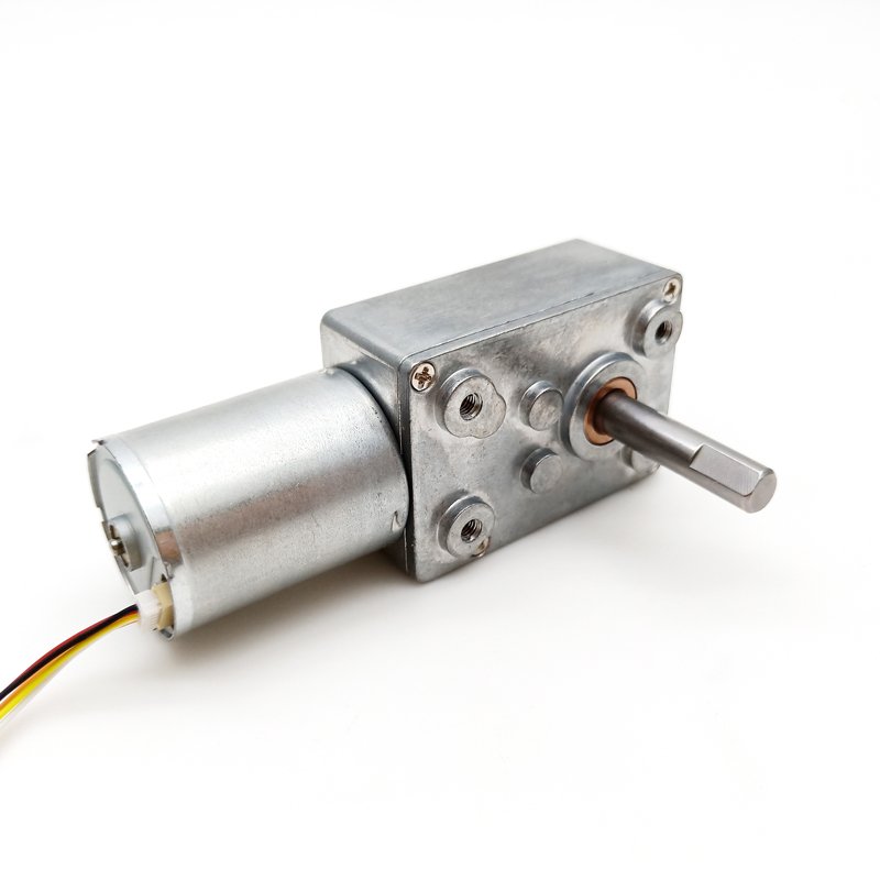 Right Angle 24v High Torque Electric Worm Geared Brushless Motor 12v Dc Motor