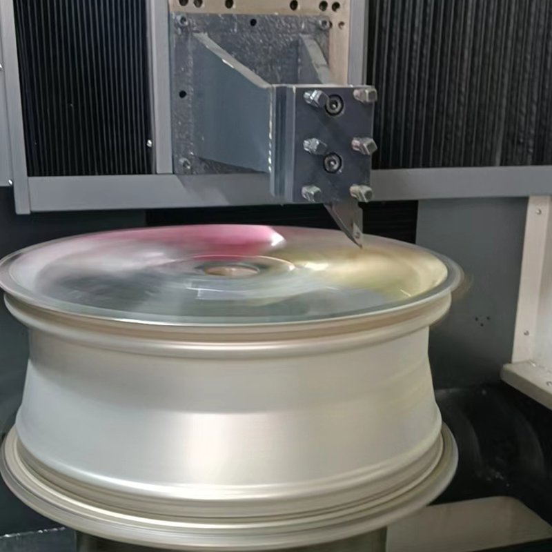 Wheel Cutting Alloy Rim Lathe Equipment Vertical Type LSL28 Ready to Stock Cnc Alloy Wheel 15-22 Inch Rim Refurbishment Machine