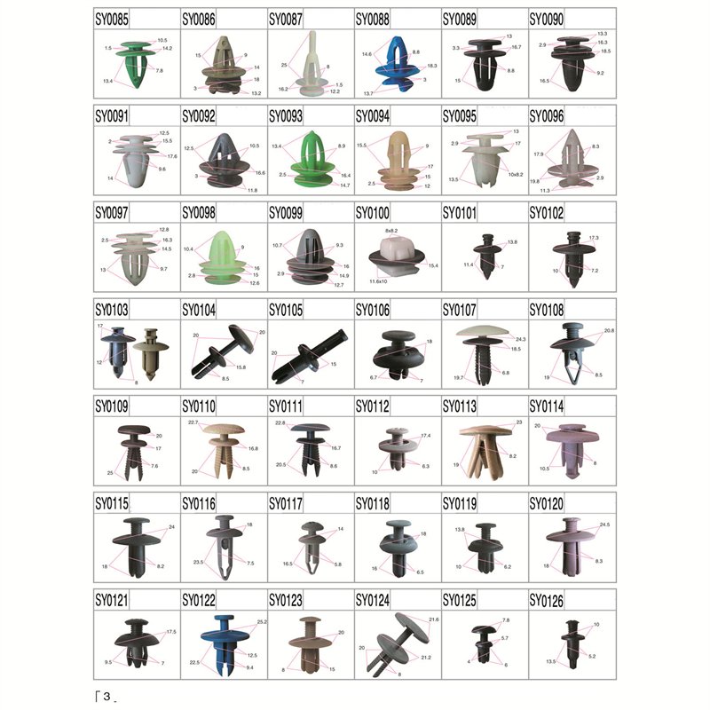 Factory Supply Top Quality Car Interior Panel Fixing Clip Plastic Fastener Auto Clips General Motors