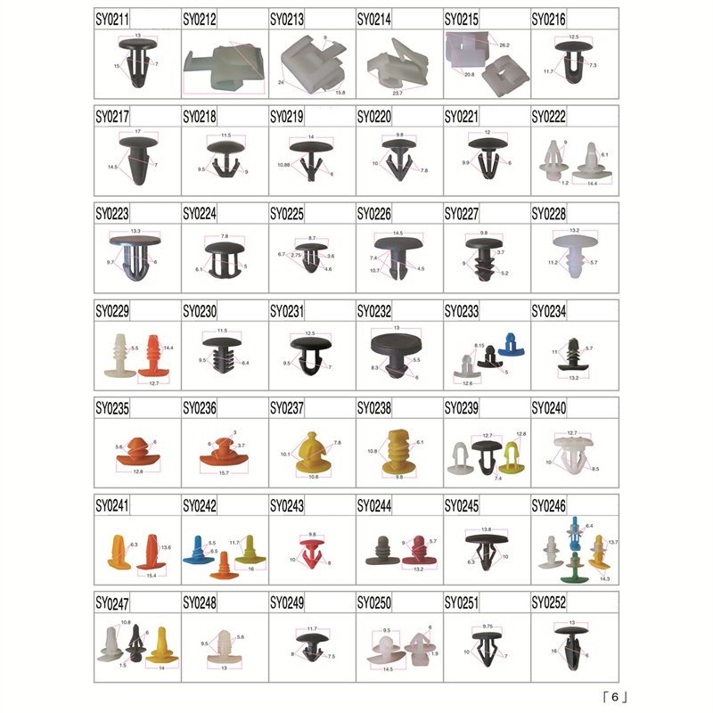 Factory Supply Top Quality Car Interior Panel Fixing Clip Plastic Fastener Auto Clips General Motors