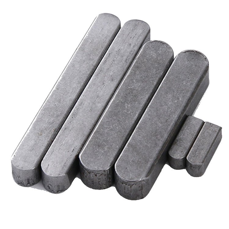 Cold Forging Custom Parts Stainless Steel Carbon Steel Both Ends Round Type Flat Key Round End Shaft Titanium Parallel Flat Keys