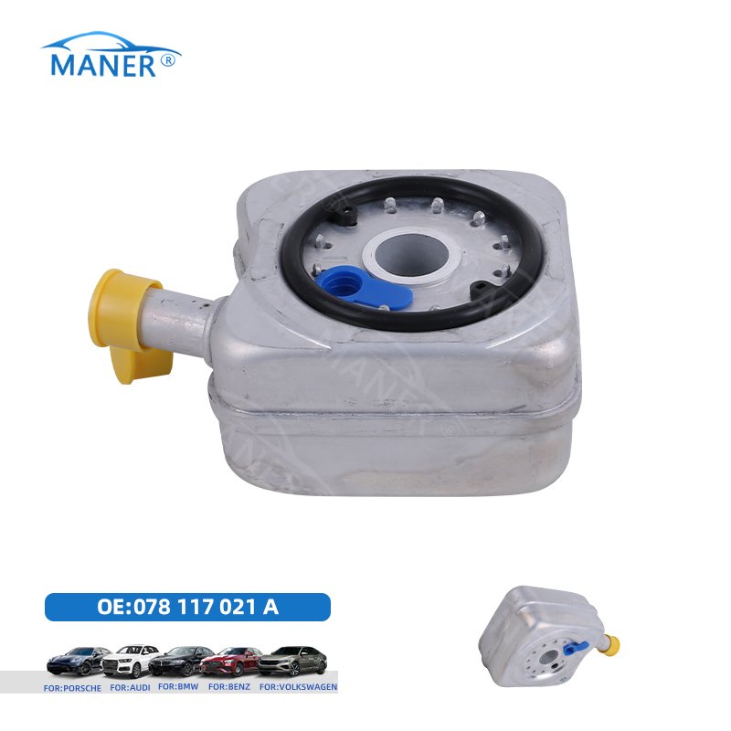 MANER 078117021A Auto Motor Cooling Transmission Oil Cooler Enfriador De Aceite for Audi A3 A4 A6 VW GOLF PASSAT