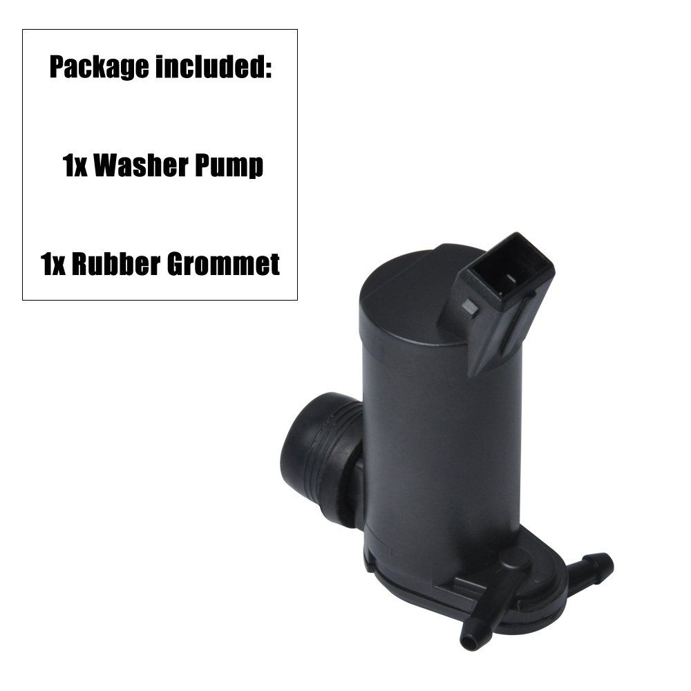 QWP006 Windshield Washer Pump with Brush Motor for FORD Replaces 7003178 87AB17K624AB 87AB17K624AC