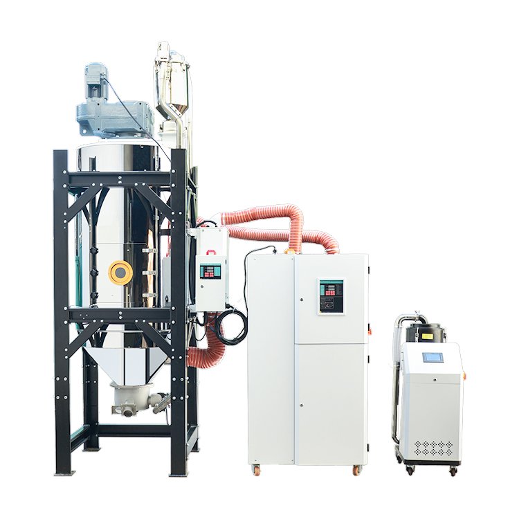 Gainwal 300kg Industrial Plastic PET Crystallization and Drying Machine with Mixer Injection Molding Dehumidifying Dryer