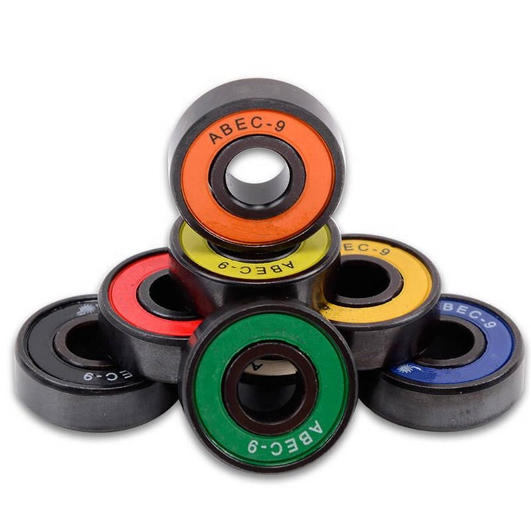 Hot Selling Deep Groove Ball Bearing 608zz 608 Abec-7 Abec-9 Skate Board Bearing Colorful Skateboard Bearing 608RS Size 8x22x7mm