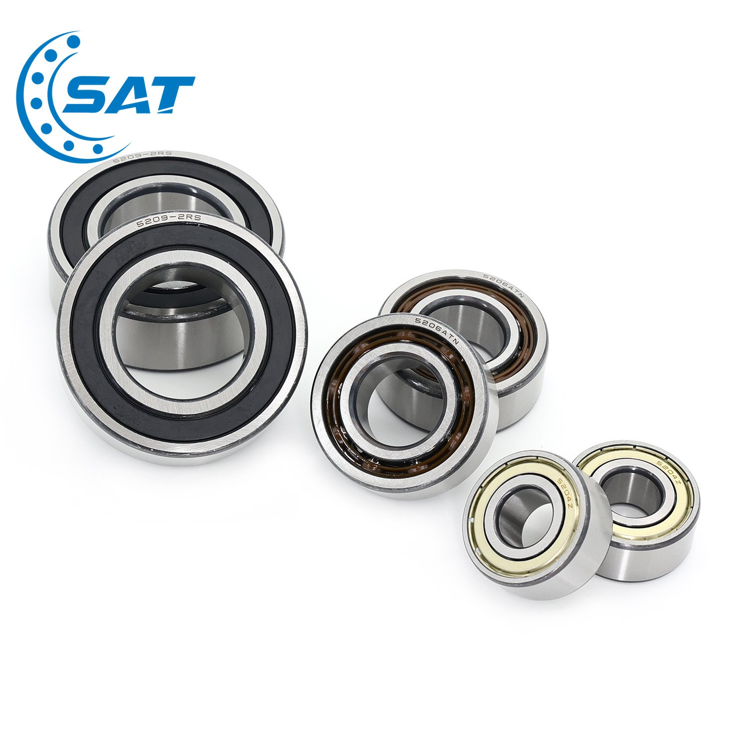 Auto Bearing Motorcycle Parts Double Row Angular Contact Ball Deep Groove Ball Bearing 5316-2z 5317 5317-2RS 5318 5318-2z