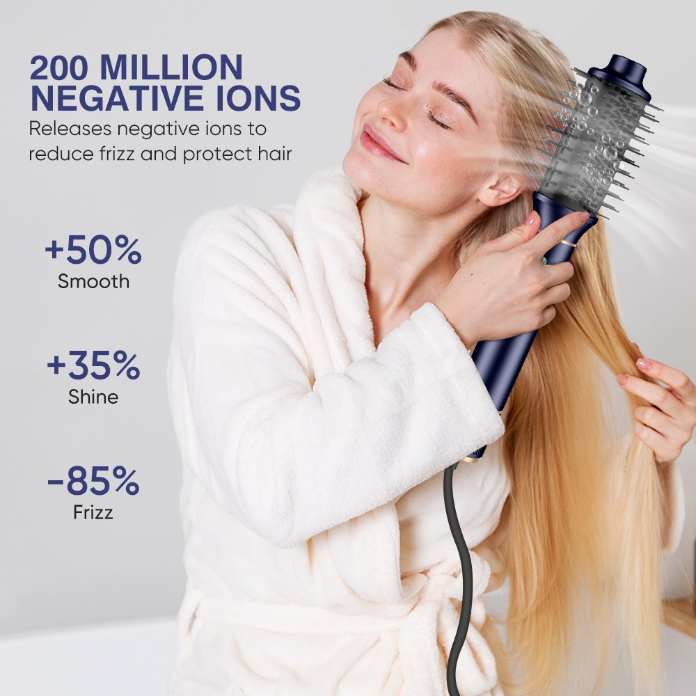 New 5 In 1 Multi Hair Styler Hot Air Brush 1300W Bldc High Speed Hair Dryer Curler Straightener Multi Hair Dryer Styler Set