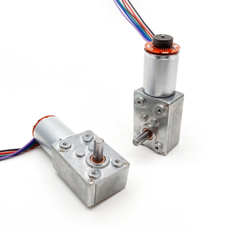 Powerful Small 12 Volt Motor Low Speed Worm Reducer Gearbox Brush Motor 370