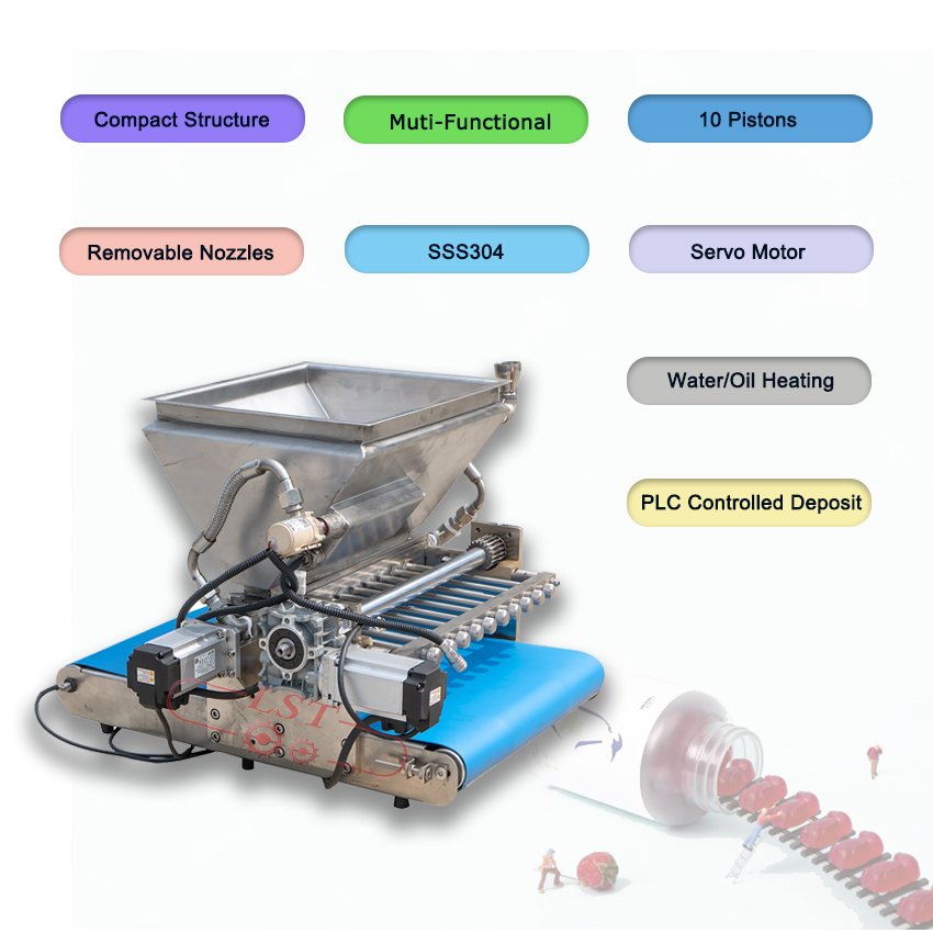 LST New Updated Mini Gummy Bears Making Machine for Gummy Candy Making Manual Gummy Depositor Candy Machine