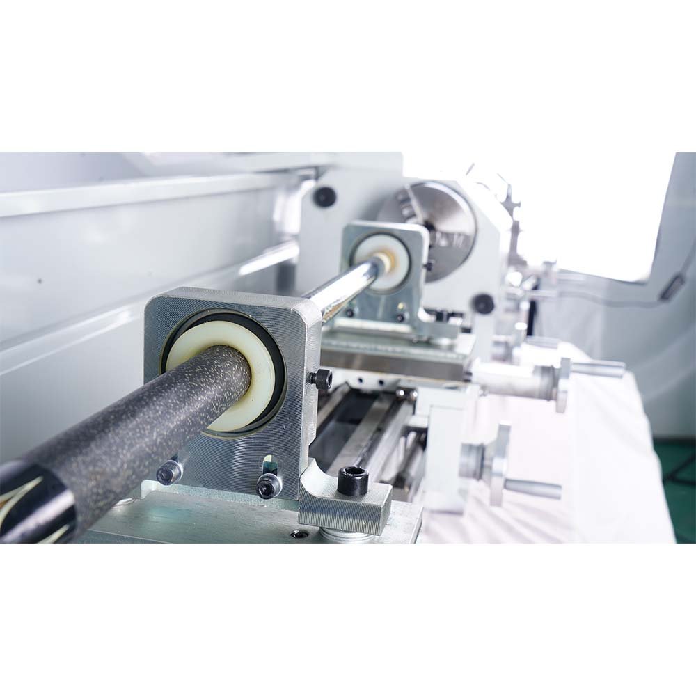 TD1800E Pool Cue Repair Lathe Machine Horizontal Manual Metal Lathe Machine With Many Useful Accessories and Semi Auto Function
