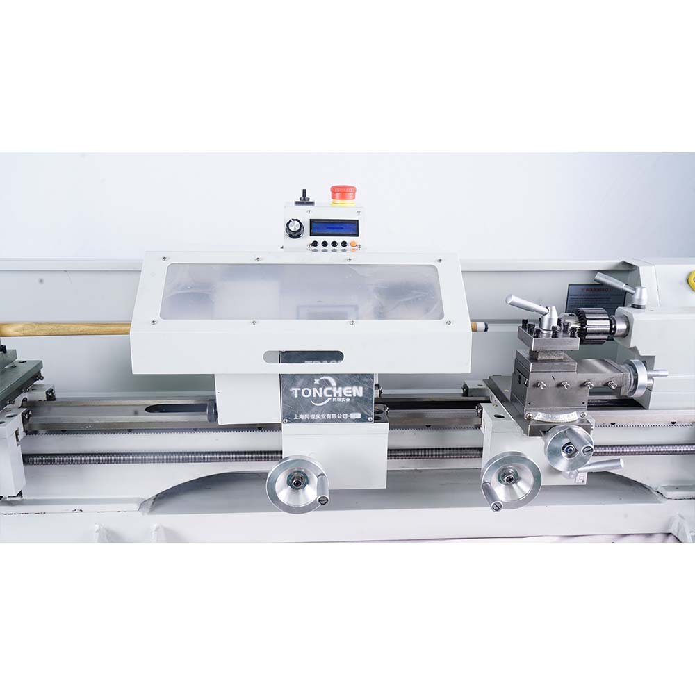 TD1800E Pool Cue Repair Lathe Machine Horizontal Manual Metal Lathe Machine With Many Useful Accessories and Semi Auto Function