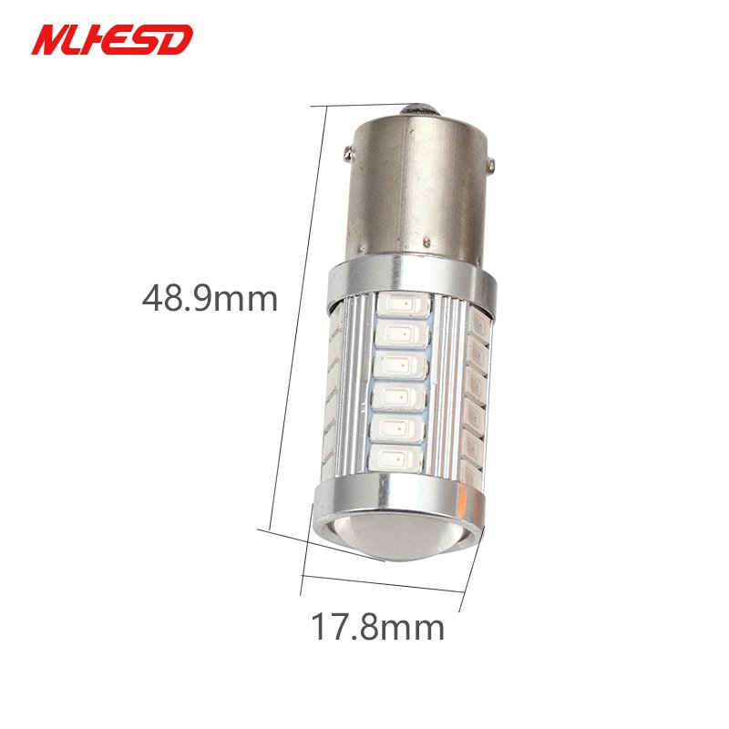 S25 1156 BA15S P21W 1157 Bay15d P21 5W LED Car Bulbs 5630 33SMD Turn Signal Lamp Auto Reverse Parking Light White Red 12V