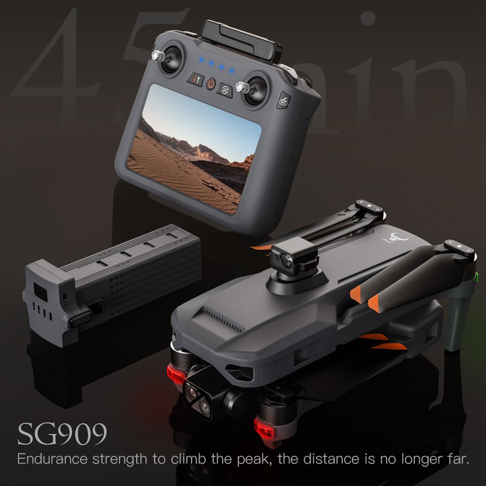 ZLL New Model Professional Long Range SG909 UAV GPS Auto Retrun Drone Screen Remote FPV With 4K PTZ Camera Drones for Adult
