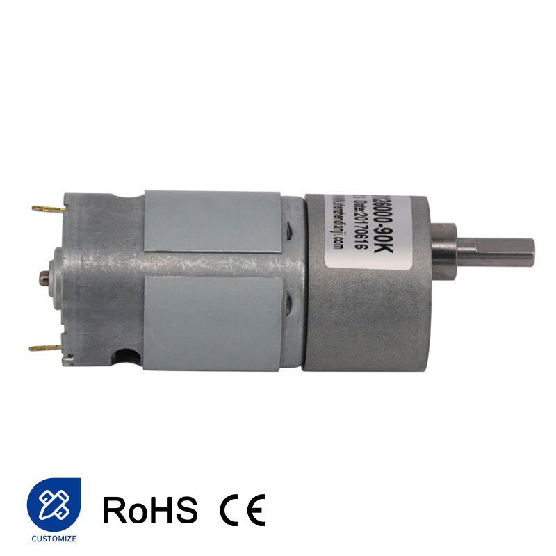 Professional Price Micro Gear Motor 6V 12V 24V 1000 Rpm Long Lifespan 37mm With 545 DC Motor for Winch