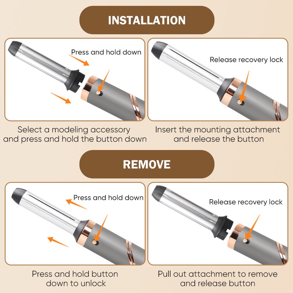 Professional Hair Styling Tools 110000RPM BLDC Brushless Hair Dryer Curling Iron Multi Styler High Speed 5 in 1 Hair Styler Set