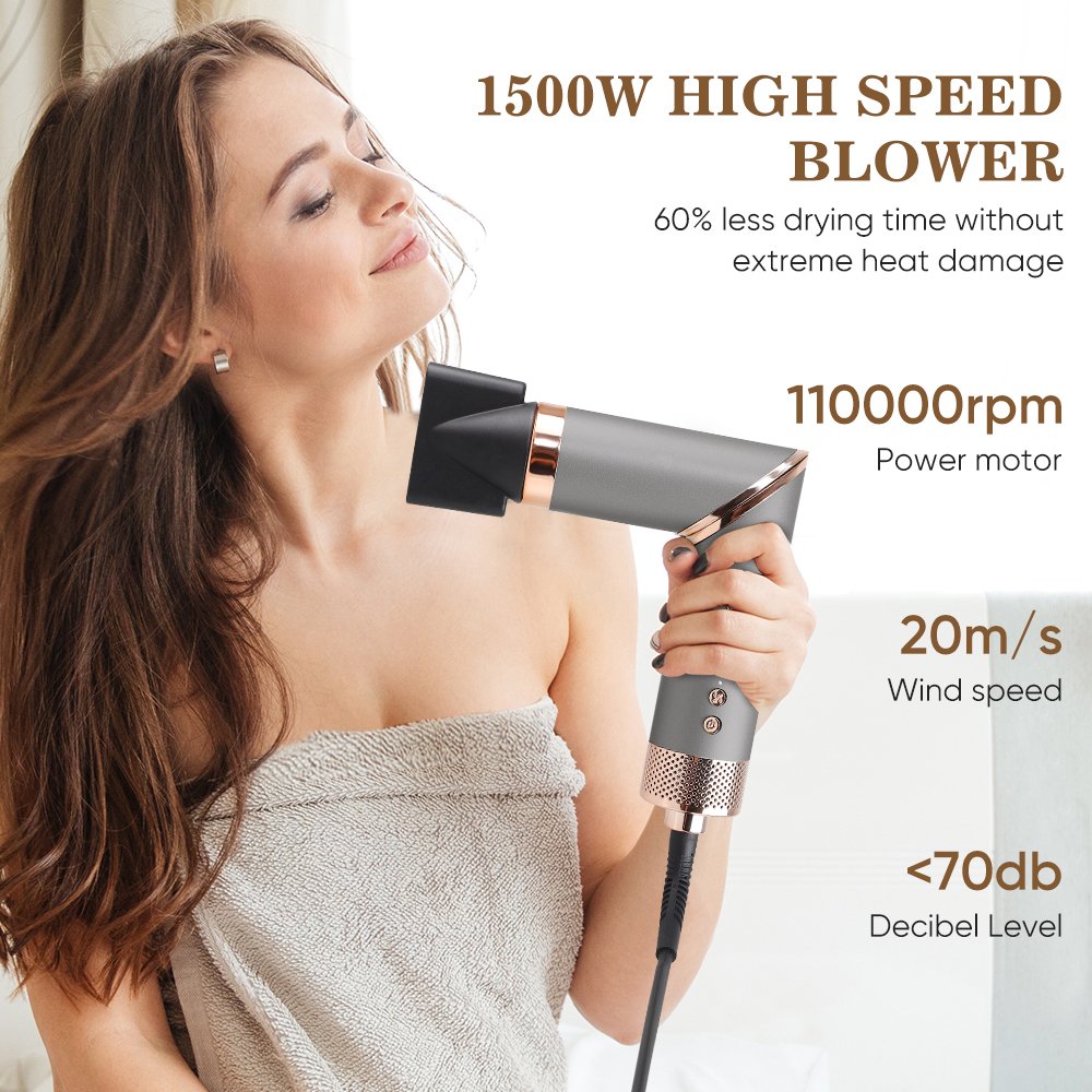 Professional Hair Styling Tools 110000RPM BLDC Brushless Hair Dryer Curling Iron Multi Styler High Speed 5 in 1 Hair Styler Set