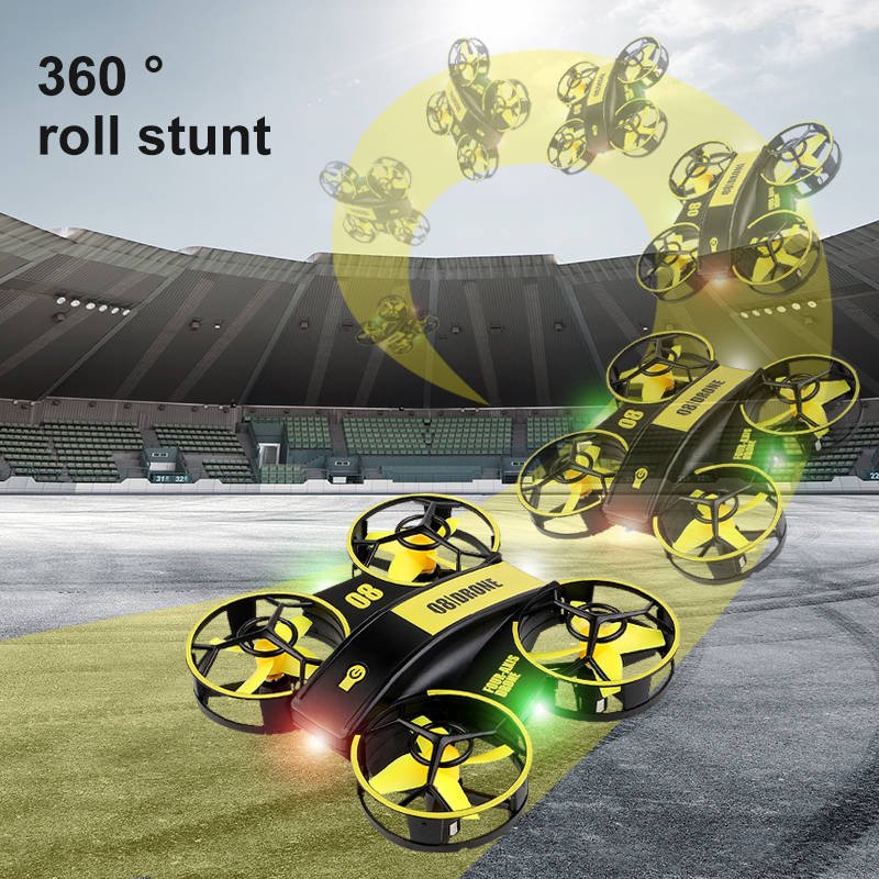 JHD RH821 RC Drone Helicopter Altitude Hold Remote Control Quadcopter Auto Hovering 3D Flip Mini Drone Kids Toys with LED Light