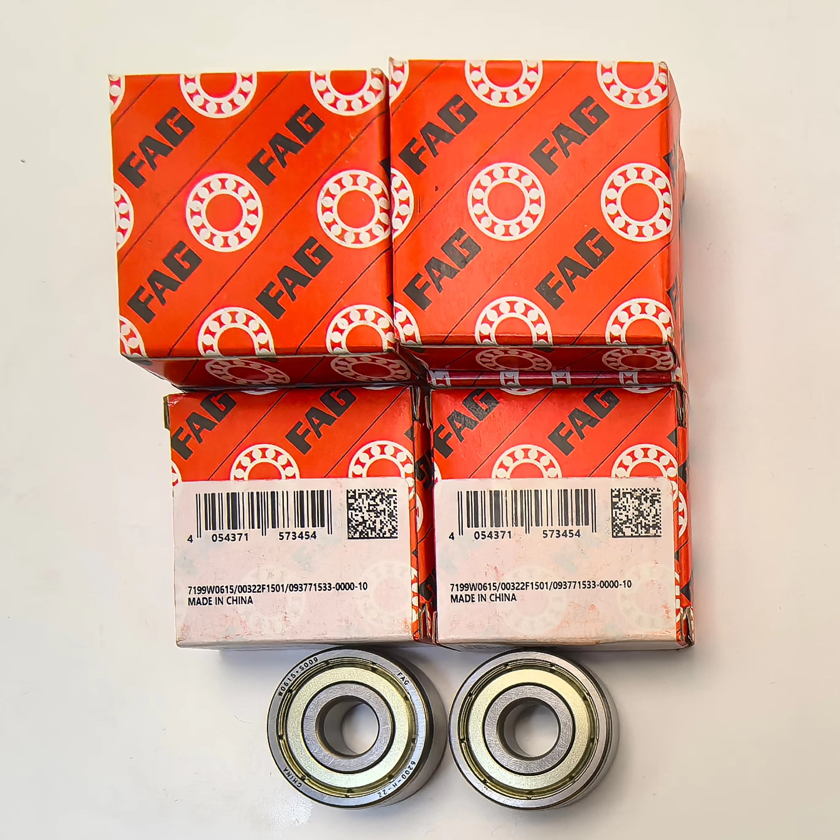 Original Germany FAG Deep groove Ball Bearing 6200 FAG Chrome Steel 2RS ZZ C3 Ball Bearing Roller Ball Auto Bearing Manufacturer