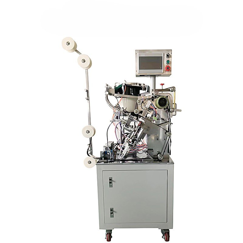 QLQ-SMM4 Auto Nylon Plastic Zipper Single Side Slider Mounting MC (side Mounting Model) Zipper Slider Mounting Making Machine