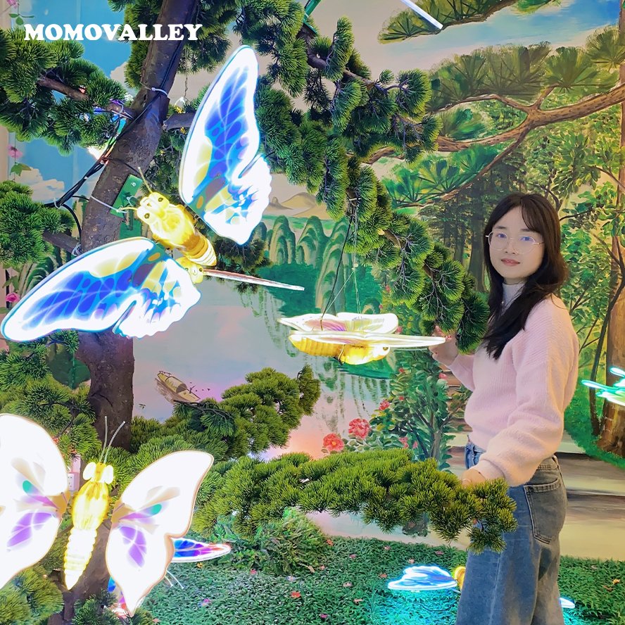 Creative Led Butterfly Ip65 Waterproof Garden Floor Landscape Light Decoration Lawn Outdoor Motif Lights for Holiday Lighting