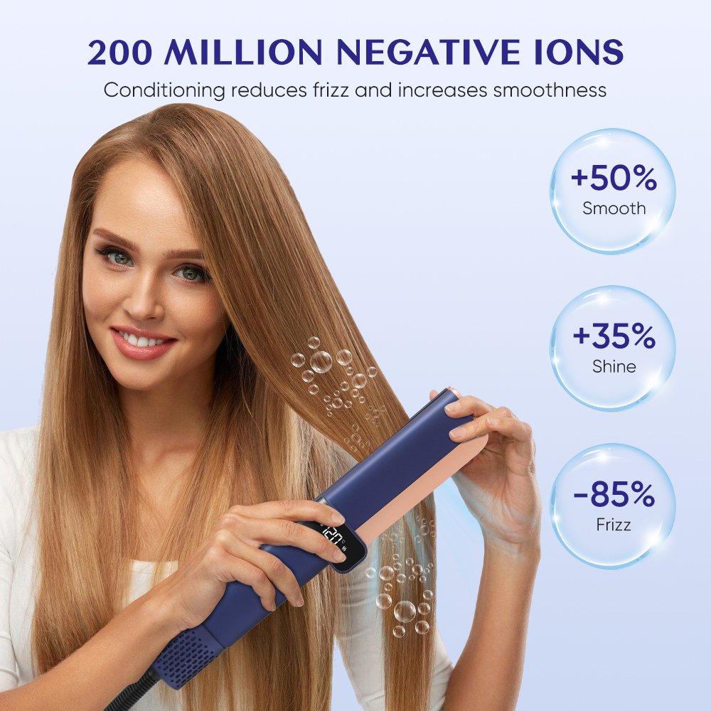 New Multi Styler Dust Style Hot Air Styler High Speed Bldc1600W Wet to Dry Air Straightening Hair Straightener With Air