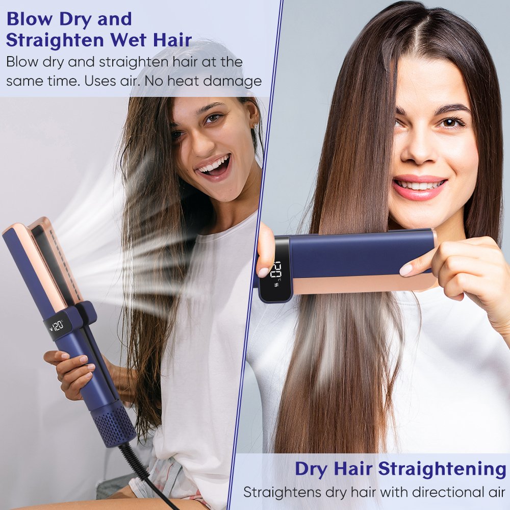 New Multi Styler Dust Style Hot Air Styler High Speed Bldc1600W Wet to Dry Air Straightening Hair Straightener With Air