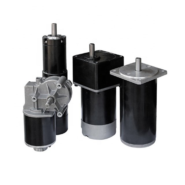 Low Noise Sweeper Floor Cleaning Scrubber 12v 24v 36v DC Brush Motor Worm Gear Motor Water-proof to IP68