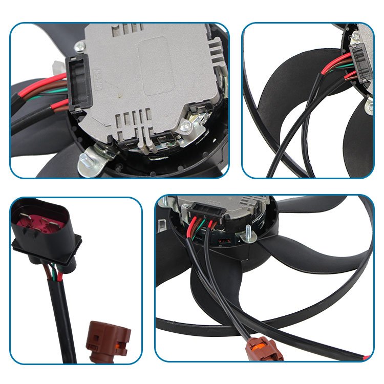 MICWAP Wholesale Auto Spare Parts New Big Cooling Fan Motor Fit for VW Golf Jetta Tiguan AUDI A3 S4 3C0 959 455 F
