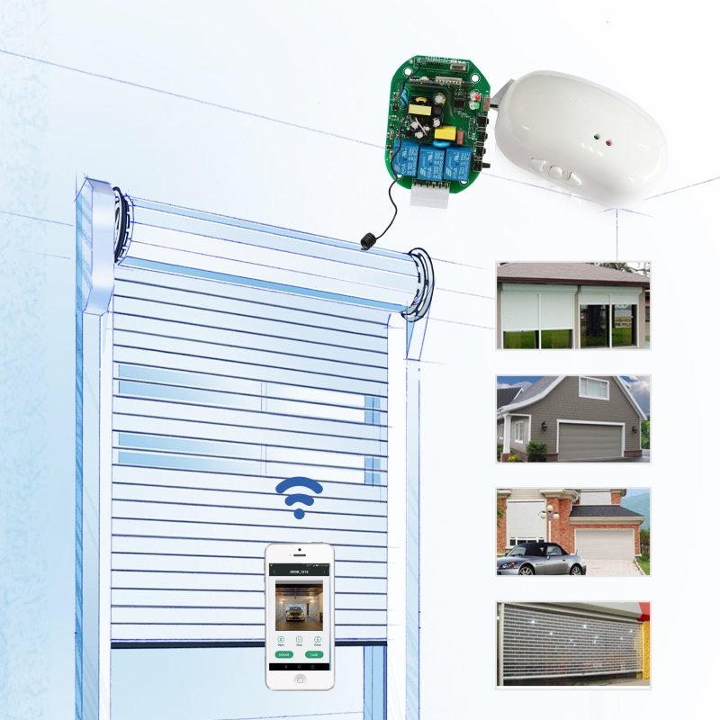 YET863WFR Auto Gate Roller Shutter Door Wifi Remote Controller for Tubular Motor External Motor Controller