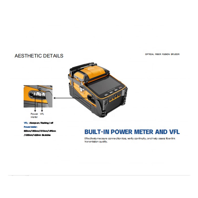 Top Selling Ai-9 Optical Fusion Splicer with Six Motors for Precise Arc Fusion Splicing