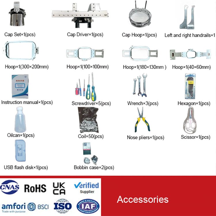 Yeshi 5 Years Warranty Lifetime Service Home Use High Speed Multi Function T-shirt Flat Mini Small Embroidery Machine