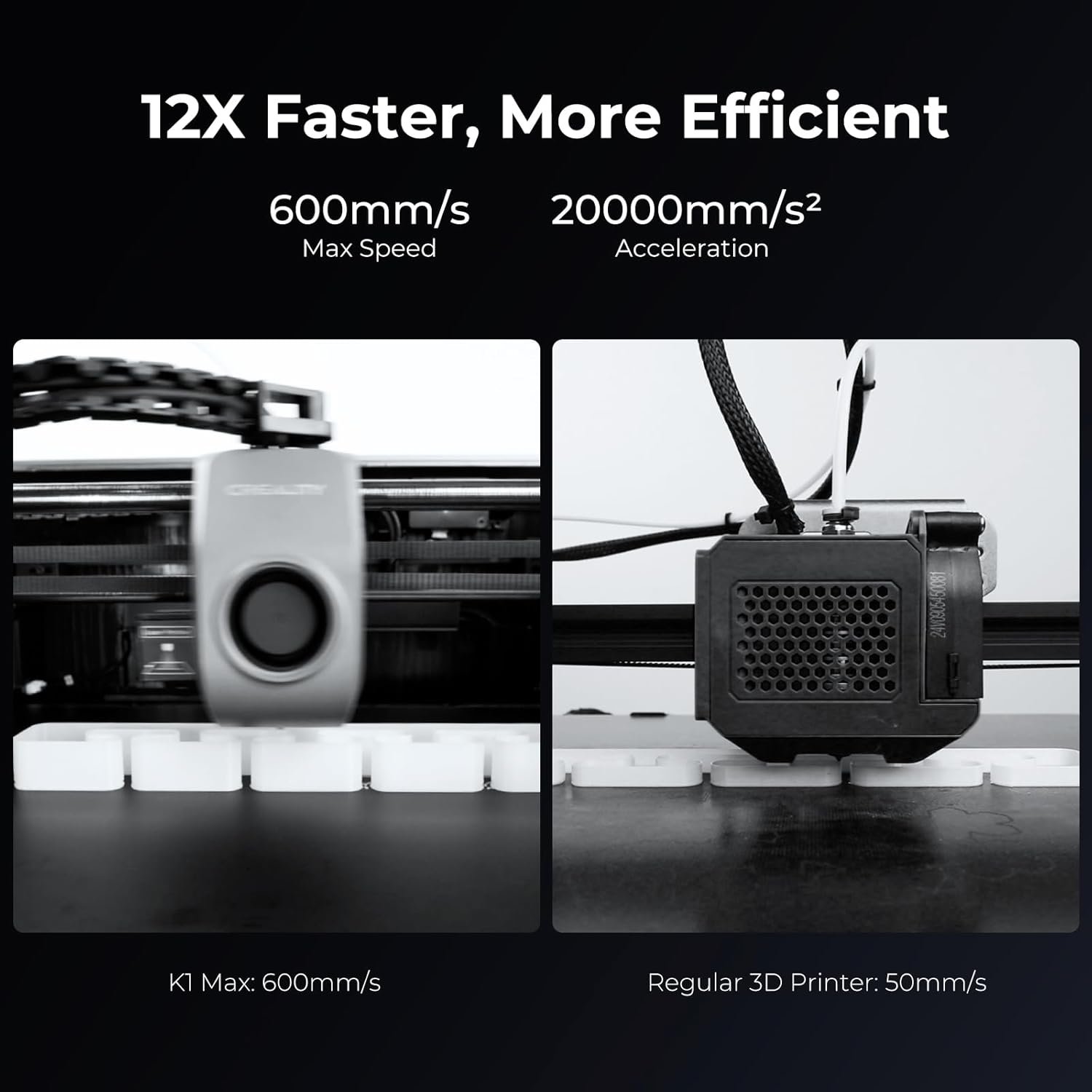 K1 Max 3d Printer Official, 600mm/s Max High-speed 3d Printers Large Printing Size 300x300x300mm With Auto Leveling,