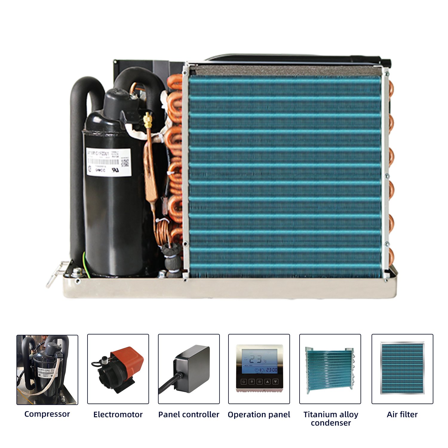220v 60hz Energy Saver Ceiling Portable air Conditioner Auto Mini air Conditioner for Truck