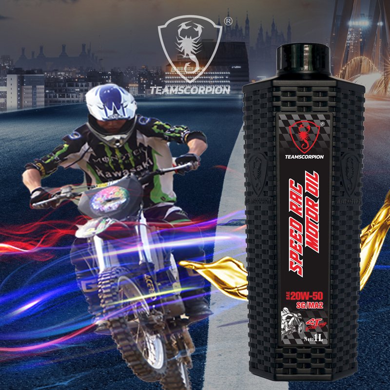 Total 4T Scooter Oil 20W50 Fully Synthetic Motorcycle Lubricant for Engines Cleaners